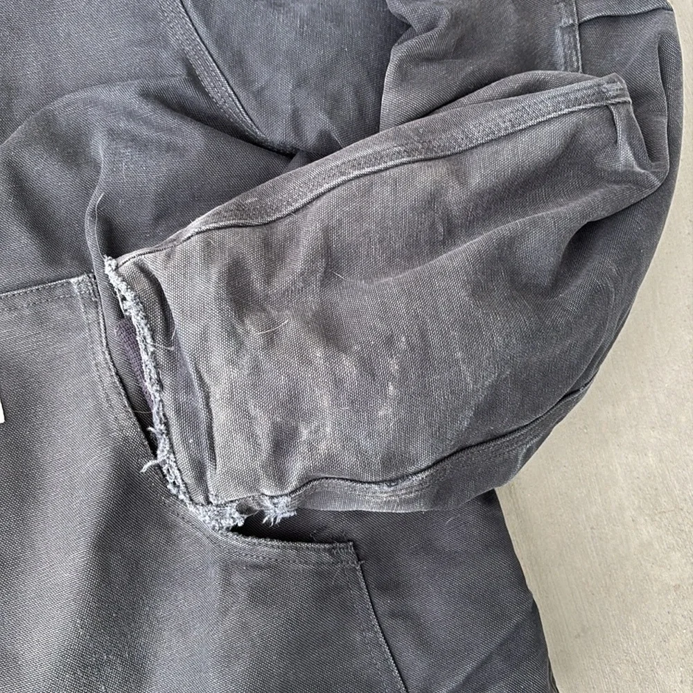 Carharrt J002 Black Duck Canvas Work Jacket 2XL Tall